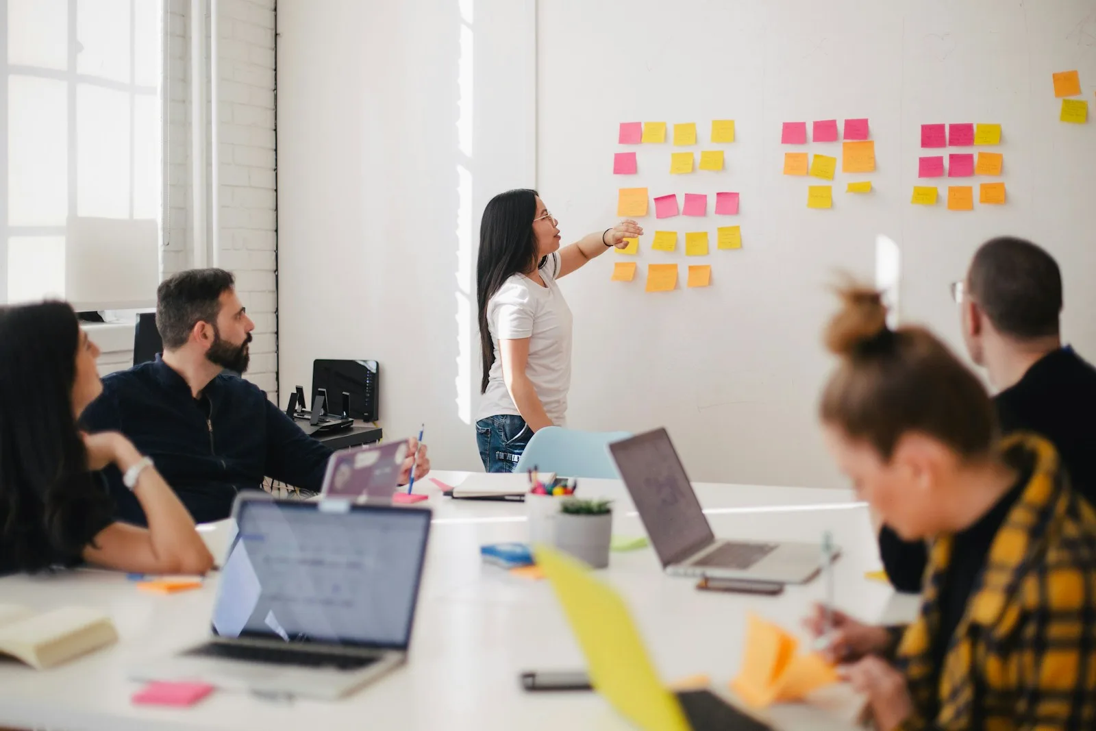 Creative professionals collaborating